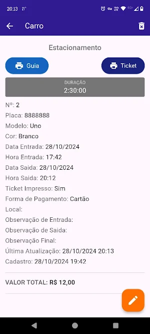 W2 Estacionamentos Screenshot 3