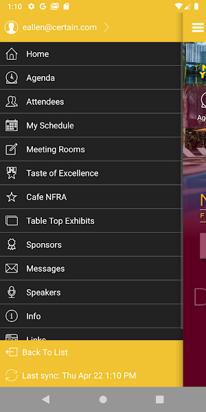NFRA Convention Screenshot 2