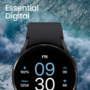 Essential Digital Watch Face Screenshot 0