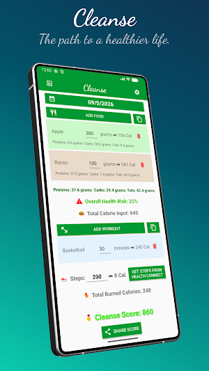 Cleanse: Calorie Tracker Screenshot 0