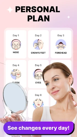 Face Yoga Exercises, Skin Care Screenshot 1