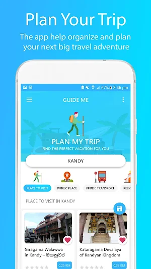 Guide Me  - Real-time Travel Guide App Sri Lanka Screenshot 2