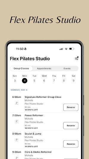 Flex Pilates Studio Screenshot 2
