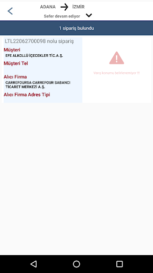 Akarnak Lojistik Sürücü Takip Screenshot 1