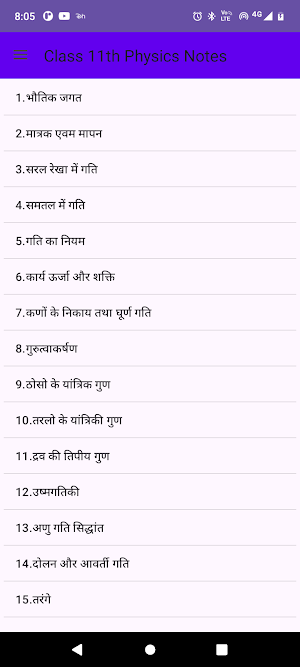 Class 11th Physics Notes Screenshot 0