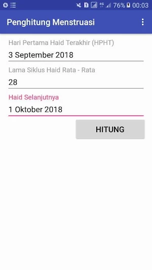 penghitung menstruasi haid Screenshot 2