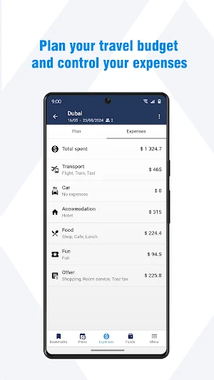 Konwix - Trip Plan & Expenses Screenshot 2