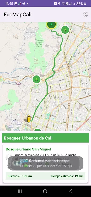 ubicacion bosques urbanos Cali Screenshot 0