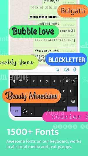 Fonts keyboard : Fonts Style Screenshot 3