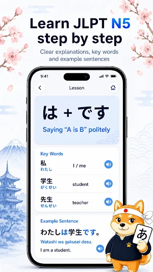 JLPT Test - Japanese learning Screenshot 0