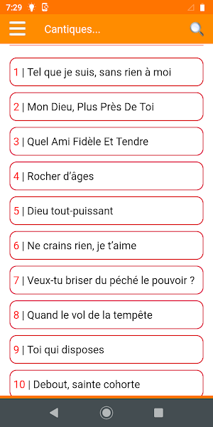Cantiques et Hymnes Anciens Screenshot 0