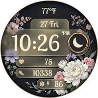 Flora Gold - Floral Watchface