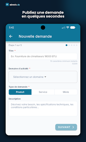 eDevis Screenshot 1