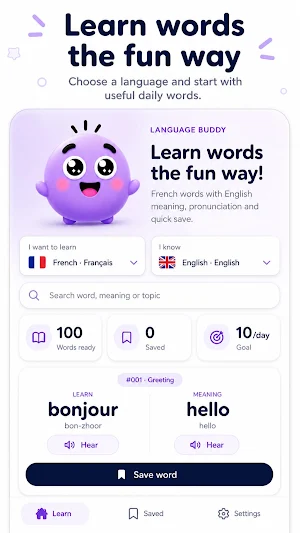 Language Buddy Learn 1000 Word Screenshot 0