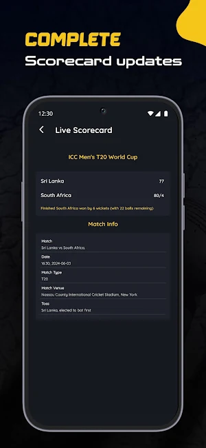 CricHub: Live Cricket TV 2024 Screenshot 2