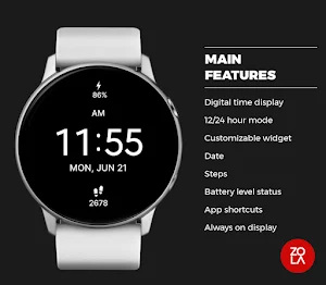 Dark Black Watch Face Screenshot 1