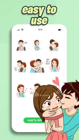 Stickers Romantic For WhatsApp Screenshot 2