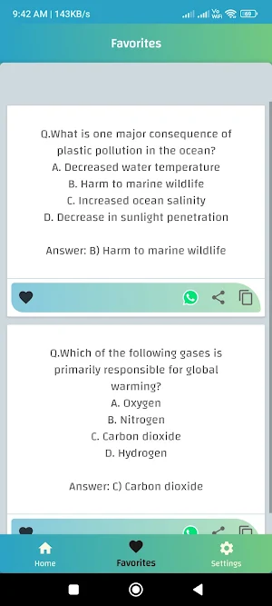 Environmental science MCQ Quiz Screenshot 3