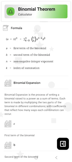 Binomial Calculator Screenshot 2