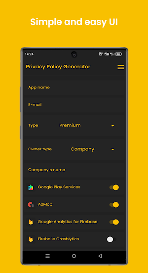 Privacy Policy Generator Screenshot 0