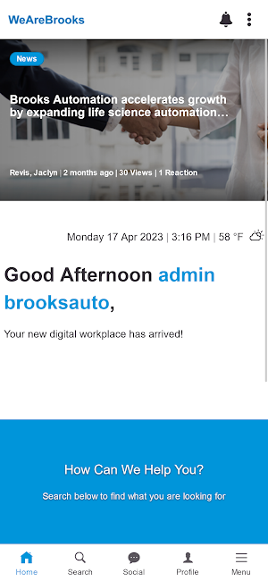 WeAreBrooks Mobile Screenshot 0