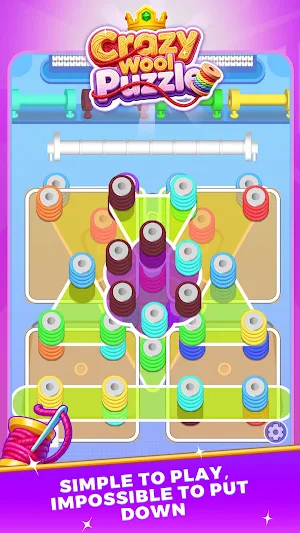 Crazy Wool Puzzle Screenshot 2