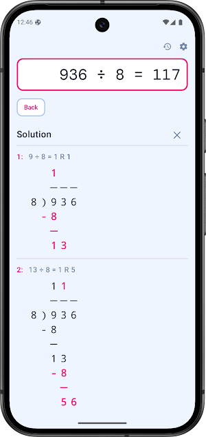 Long Division Calculator Screenshot 0