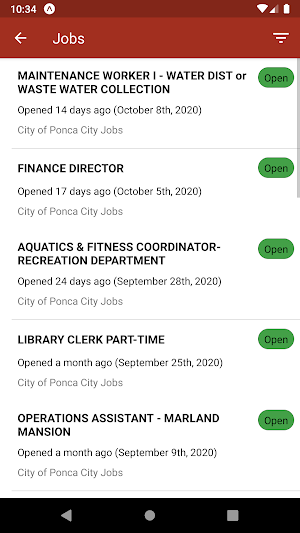 City of Ponca City OK Screenshot 2