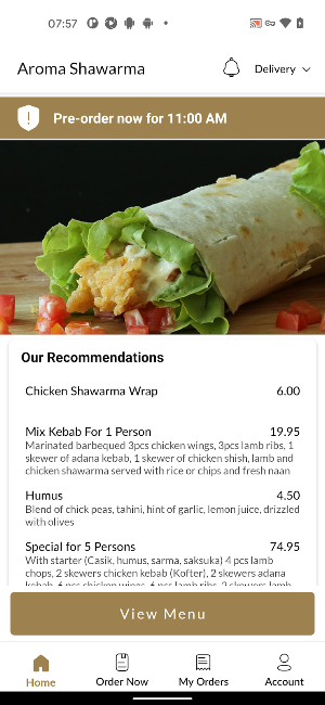 Aroma Shawarma Screenshot 1