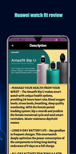 Huawei Watch Fit Review Screenshot 2