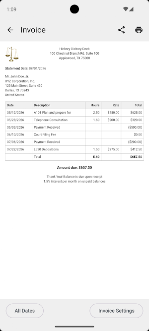 Chaos Billing Screenshot 2