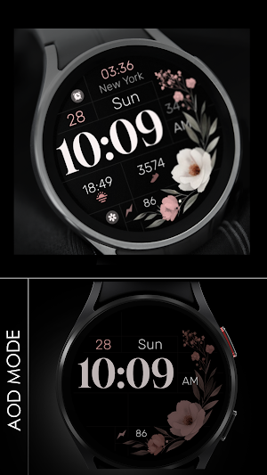 Simple Floral Watch Face Screenshot 3