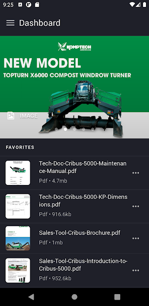 Komptech Americas Sales Tool Screenshot 2