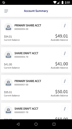 Woodmen FCU Mobile Banking Screenshot 2