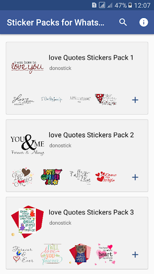 Love Quotes Stickers for WhatsApp Screenshot 0