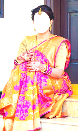Women Bridal Saree Montage Screenshot 0