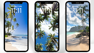 Tropical Beach Wallpaper Screenshot 2