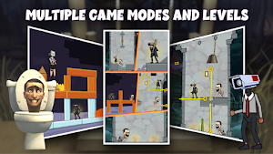 Toilet Monster Pull Pin Puzzle Screenshot 3