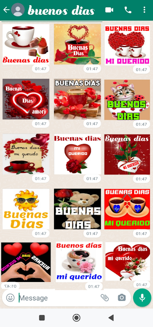 Pegatinas de buenos dias Screenshot 1