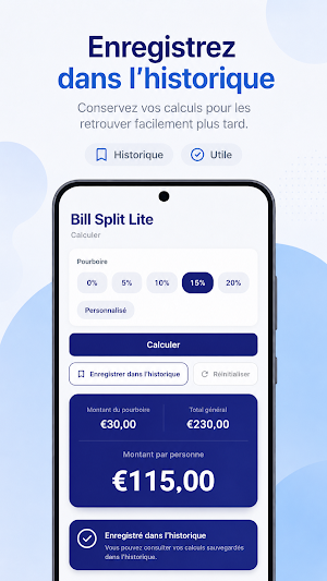 Bill Split Lite Screenshot 0