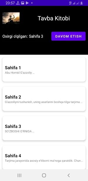 Tavba Kitobi Screenshot 3