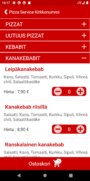 Pizza Service Kirkkonummi Screenshot 2