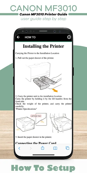 Canon MF3010 Printer Guide Screenshot 1