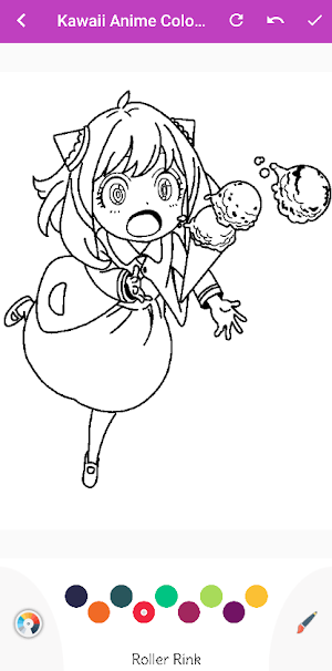 Kawaii Anime Coloring Book Screenshot 2