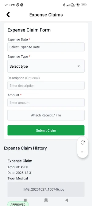 Claudion Checkin Screenshot 3