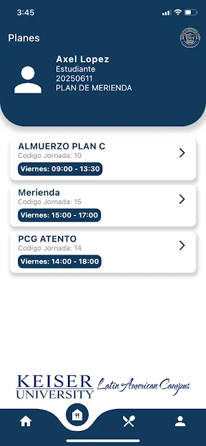 Autoservicio Keiser Screenshot 2