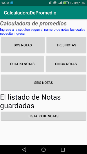 Calculadora de Promedios Ponderados Screenshot 0