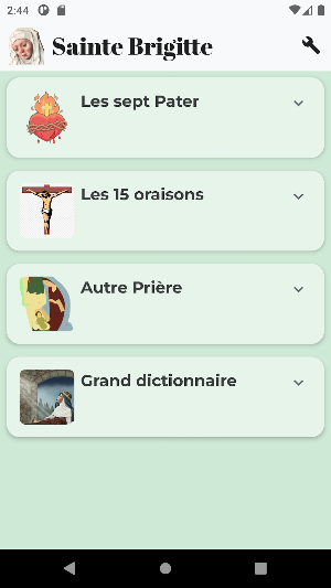 Prières de Sainte Brigitte Screenshot 0