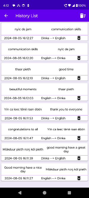 English To Dinka Translator Screenshot 2