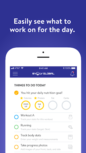 eVOLV Fitness App Screenshot 0